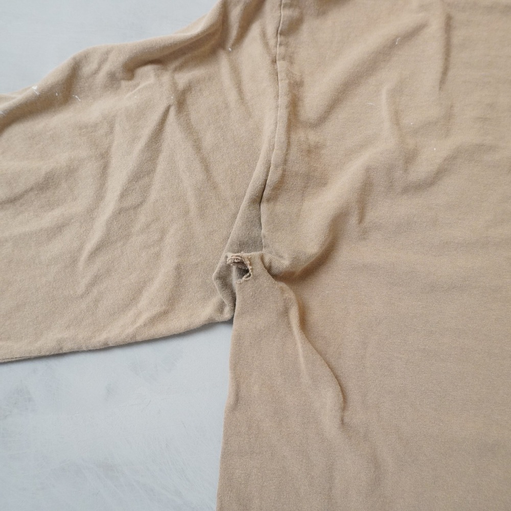 Vintage Deer Bow Hunting Long Sleeve T-Shirt Tan XL Faded Distressed - Picture 6 of 8
